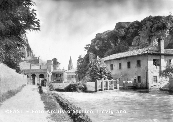 Serravalle, le chiuse sul fiume Meschio